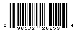 UPC barcode number 098132269594