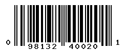 upc 098132400201 barcode image