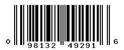 UPC barcode number 098132492916