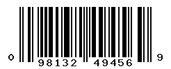 UPC barcode number 098132494569