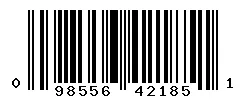 UPC barcode 098556421851