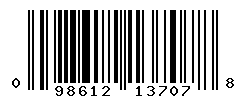 UPC barcode number 098612137078