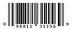 UPC barcode number 098811311569