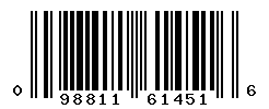 upc 098811614516 barcode image