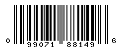 UPC barcode number 099071881496