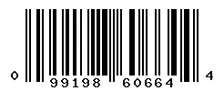 UPC barcode 099198606644
