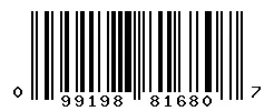 UPC barcode 099198816807