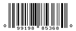 UPC 099198853680 barcode image