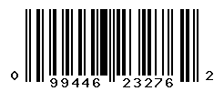 UPC barcode number 099446232762