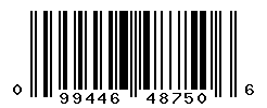 UPC barcode number 099446487506