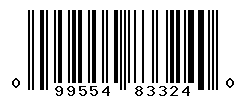 UPC barcode number 099554833240