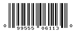 UPC barcode number 099555061130