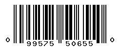 UPC barcode number 099575506550