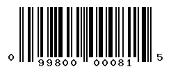 099800000815 barcode