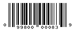 099800000839 barcode