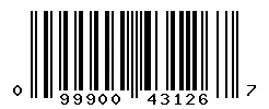 UPC barcode 099900431267