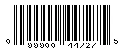UPC 099900447275 barcode image