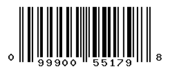 UPC barcode number 099900551798