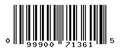 upc 099900713615 barcode image