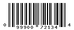 UPC barcode number 099900721344