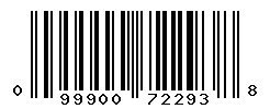 UPC barcode 099900722938