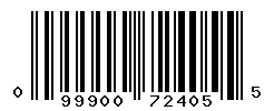 UPC barcode number 099900724055