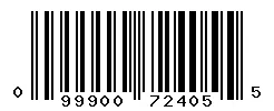 UPC barcode 099900724055