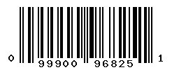 UPC barcode number 099900968251