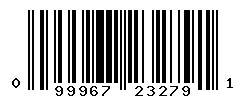 099967232791 barcode