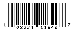 UPC barcode number 102234118497
