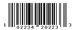 upc 102234202233 barcode image