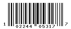 UPC barcode number 102244053177