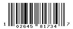 UPC barcode number 102645817347