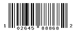 UPC barcode number 102645888682