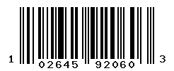 UPC barcode number 102645920603
