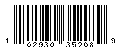 UPC barcode number 102930352089