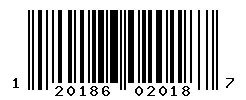 UPC 120186020187 barcode image