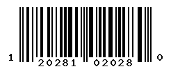 UPC barcode number 120281020280