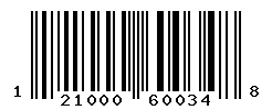 UPC barcode number 1210001600348