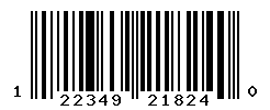 UPC barcode number 122349218240