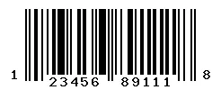 UPC barcode 1234567891118