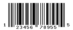UPC barcode 123456789555