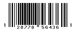 UPC barcode number 128778564361