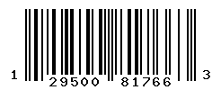 UPC barcode number 129500817663