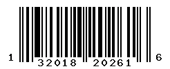 UPC barcode 132018202616