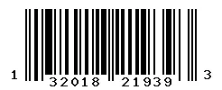 UPC barcode 132018219393