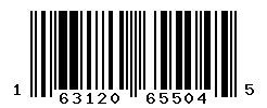 UPC barcode number 163120655045