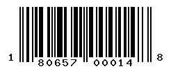 UPC barcode number 180657000148