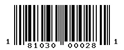 181030000281 barcode