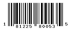 UPC barcode 181225800535